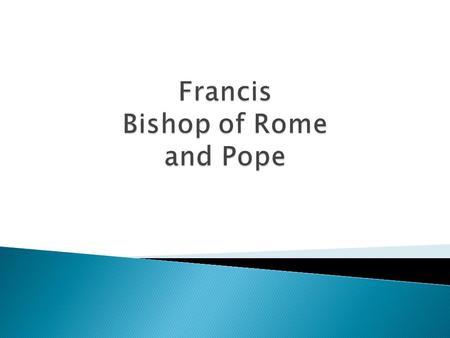  Open and brotherly communities  An informed laity playing a lead role  Evangelization efforts addressed to every inhabitant of the city  Assistance.