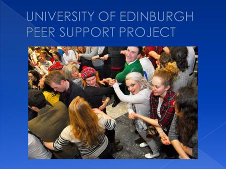  Sept 2012: There were a number of examples of excellent practice in peer support, including completely student run peer-learning projects  However.