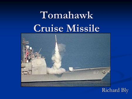 Tomahawk Cruise Missile