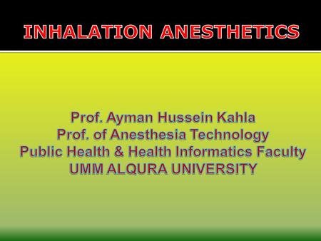  A state of temporary & reversible loss of awareness and reflex reactions induced by drugs to render surgery painless, possible & comfortable.  General.