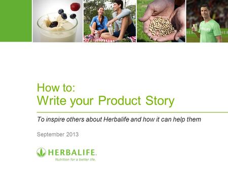 How to: Write your Product Story