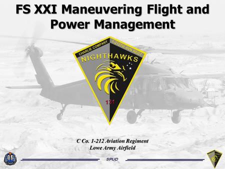 FS XXI Maneuvering Flight and Power Management