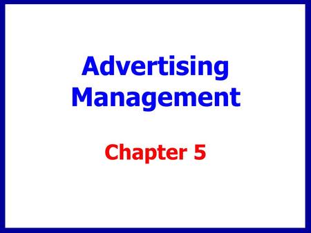 Advertising Management