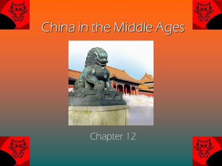 China in the Middle Ages