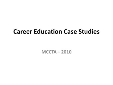 Career Education Case Studies MCCTA – 2010. Cole v. Big Beaver Falls Area Sch. Dist. (W.D. Pa. 2009) – “state-created danger theory” Facts: The Material.