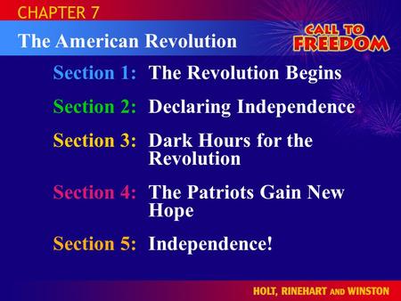 The American Revolution