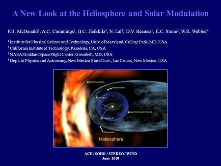 A New Look at the Heliosphere and Solar Modulation