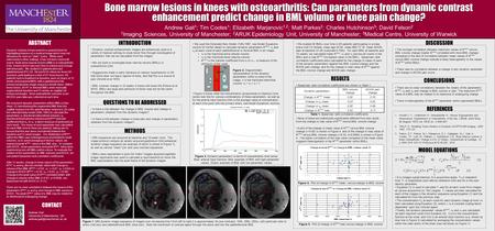 Andrew Gait University of Manchester, UK Dynamic contrast enhancement is a powerful tool for highlighting features of a medical.