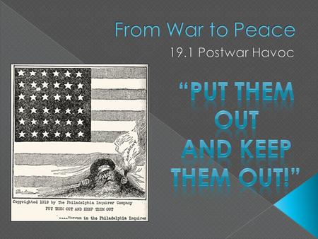  Influenza (the “flu”) found breeding grounds in the military camps and trenches of WWI  As Americans gathered to welcome home the troops, the flu spread.