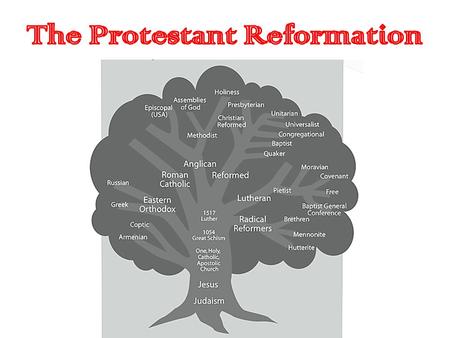 The Protestant Reformation