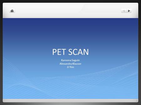 PET SCAN Kareena Saguin Alexandra Klauser JJ Yim.