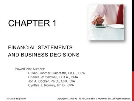 Financial Statements and Business Decisions