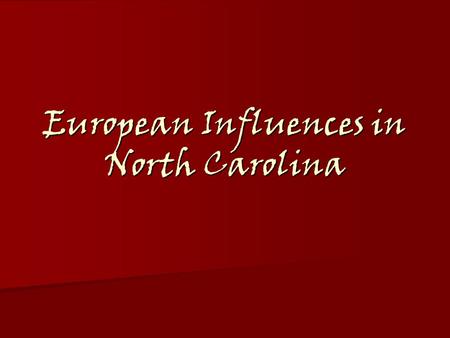 European Influences in North Carolina. Biltmore House Asheville, N.C. Asheville, N.C. French Renaissance Chateau built by George W. Vanderbilt.