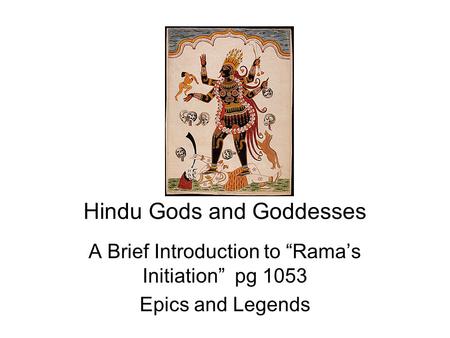 Hindu Gods and Goddesses