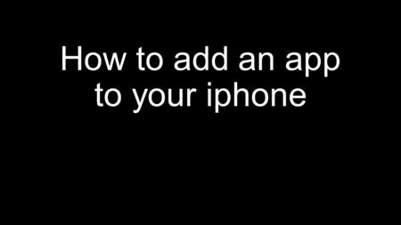 How to add an app to your iphone. Visit the website www.metrochiefs.or g on your smartphone.