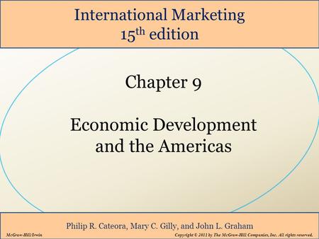 Chapter 9 Economic Development and the Americas