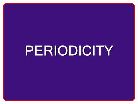 PERIODICITY. Table of Contents Electron ConfigurationsElectron Configurations pg. 3 History of the Periodic TableHistory of the Periodic Table pg. 11.