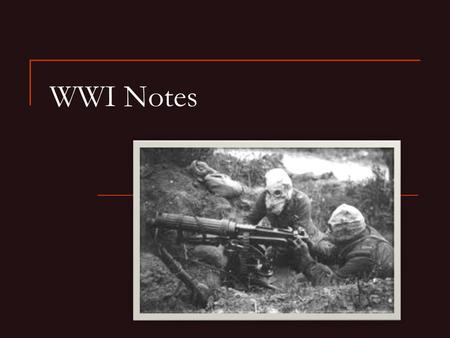 WWI Notes. Pursuit of Peace A. Early 1900’s- many efforts at peace 1. Alfred Nobel: Invents dynamite & sets up Nobel Peace Prize 2. 1896: 1 st modern.