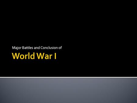 Major Battles and Conclusion of.  A war where all of a countries resources are used to fight  Propaganda, women in factories, civilian duty  War of.