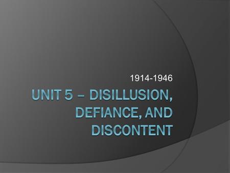 1914-1946. Look at the time line on page 704…  What are some critical events that occurred in America during this time period?