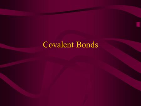 Covalent Bonds. We already talked about how compounds form when electrons jump from atom to atom creating positive and negative ions. But is there another.