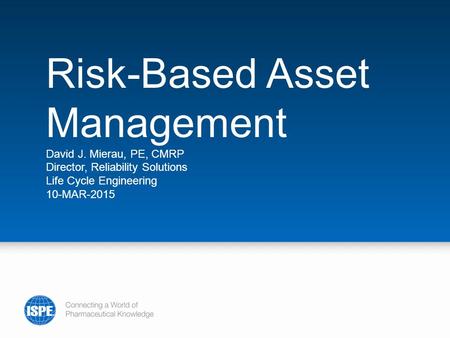 Risk-Based Asset Management