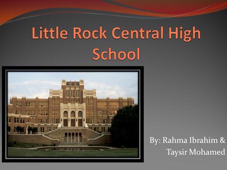 Little Rock Central High School