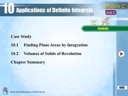 10 Applications of Definite Integrals Case Study