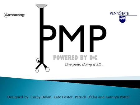 Designed by: Corey Dolan, Kate Foster, Patrick D’Elia and Kathryn Potter One pole, doing it all..