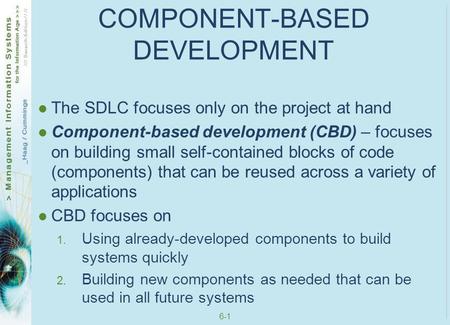 COMPONENT-BASED DEVELOPMENT