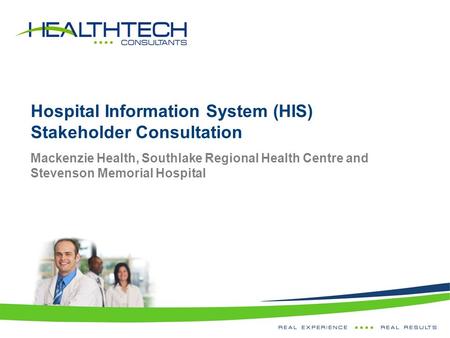 Hospital Information System (HIS) Stakeholder Consultation