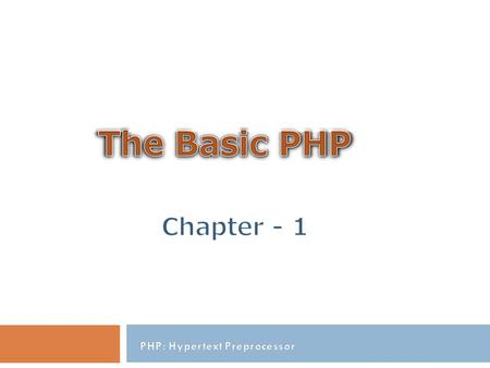 Outline What is PHP? History of PHP Why PHP ? What is PHP file? What you need to start using PHP ? Syntax PHP code. echo & print Statement Variables.