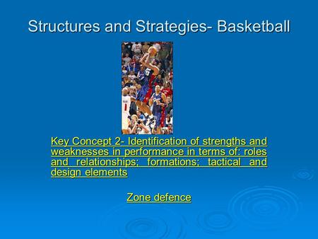 Structures and Strategies- Basketball