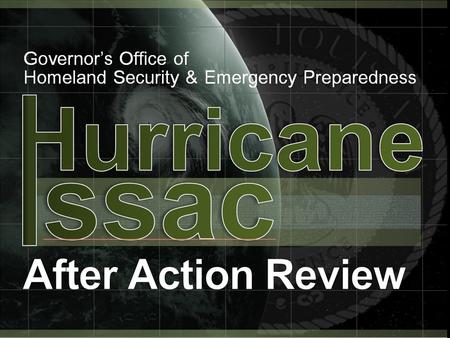 Hurricane Isaac X X X ◘ Isaac began as a tropical wave on August 16 th off the coast of Africa & was classified as a tropical storm on August 21 st ◘