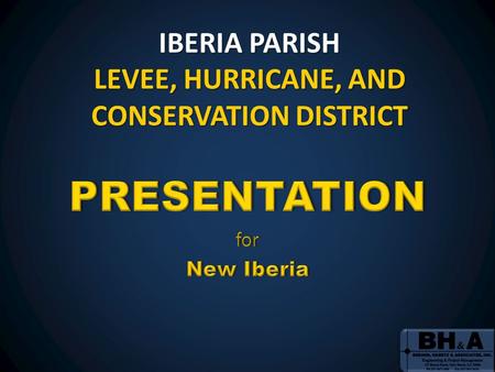 IBERIA PARISH LEVEE, HURRICANE, AND CONSERVATION DISTRICT