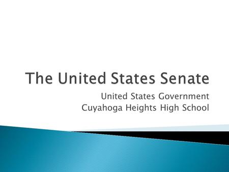 United States Government Cuyahoga Heights High School.