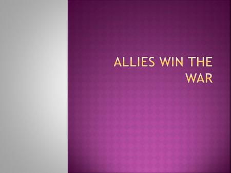 With the partner assigned to you, discuss the following questions about the defeat over Nazi Germany. 1. Have you ever heard of D-Day? 2. What do you.