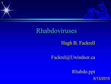 Hugh B. Fackrell Rhabdo.ppt