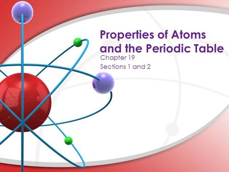 Properties of Atoms and the Periodic Table