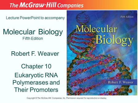 Molecular Biology Fifth Edition