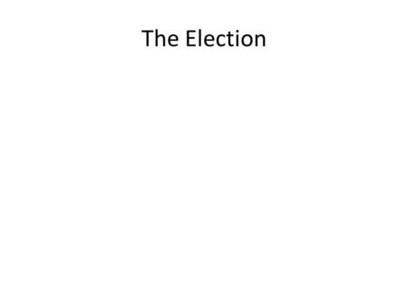 The Election. Ray Fair Model GOODNEWS: Number of quarters of an administration in which the growth rate of real per capita GDP is greater than 3.2 percent.