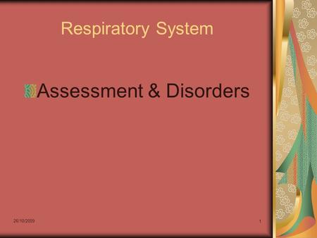 Assessment & Disorders