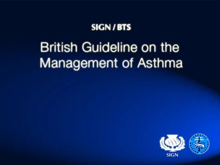 2008 Guidelines 2.4 DIAGNOSIS IN ADULTS (1) -based on the recognition of a characteristic pattern of symptoms and signs and the absence of an alternative.