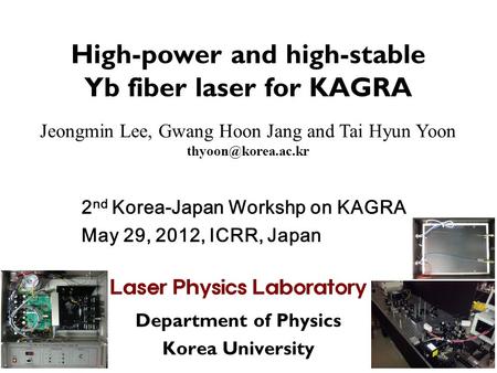 High-power and high-stable Yb fiber laser for KAGRA