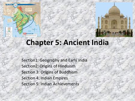 Chapter 5: Ancient India