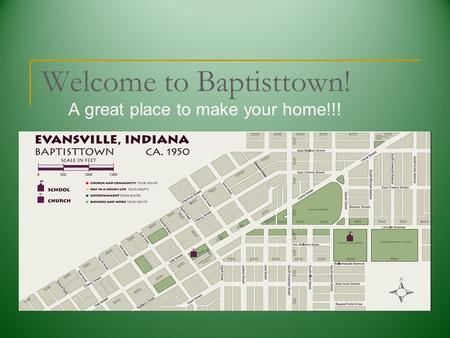 Welcome to Baptisttown! A great place to make your home!!!