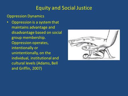 Equity and Social Justice