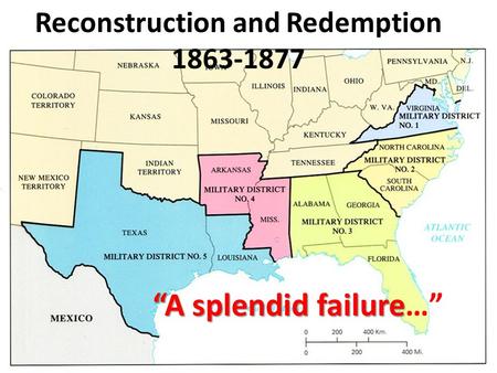 Reconstruction and Redemption