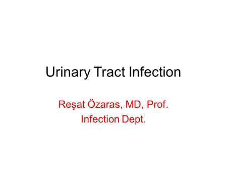 Urinary Tract Infection