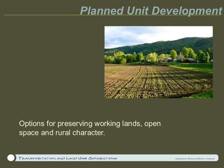 Planned Unit Development